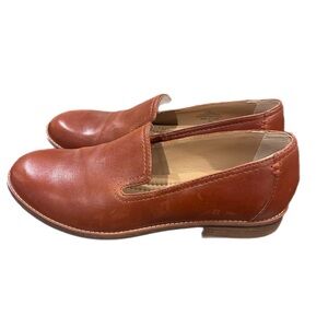 Earth Classic Leather Slip-On Flats - Brown